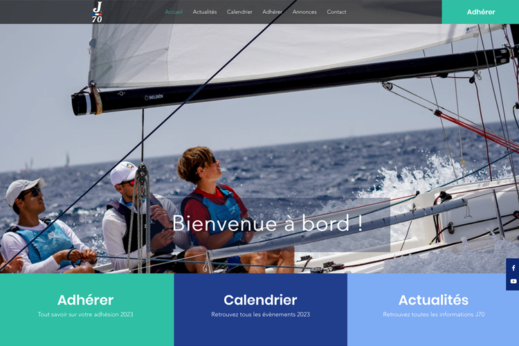 Refonte site internet J70 Classe France
